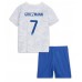 Frankrike Antoine Griezmann #7 Bortedraktsett Barn VM 2022 Korte ermer (+ Korte bukser)